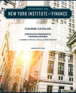 COURSE CATALOG PROGRAM DESCRIPTION - certificate programs & training courses
