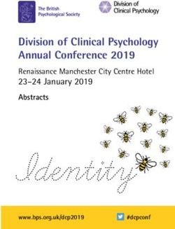 Identity - Division of Clinical Psychology Annual Conference 2019 - British Psychological Society
