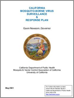 CALIFORNIA MOSQUITO-BORNE VIRUS SURVEILLANCE
