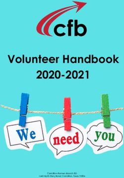 Volunteer Handbook 2020-2021 - Carrollton-Farmers Branch ...