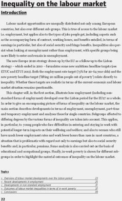 Inequality on the labour market - Introduction - European Trade Union Institute