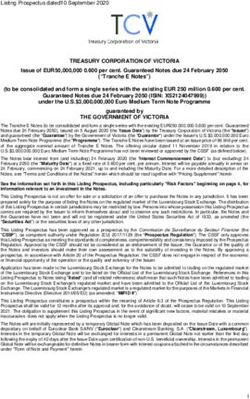 TREASURY CORPORATION OF VICTORIA - Issue of EUR50,000,000 0.600 per cent. Guaranteed Notes due 24 February 2050 "Tranche E Notes" to be ...