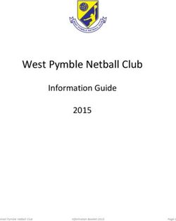 West Pymble Netball Club - Information Guide 2015 2012