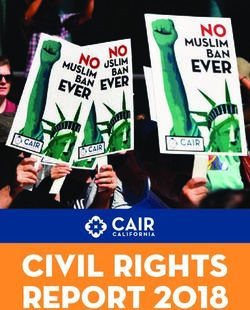 CIVIL RIGHTS REPORT 2018 - Council on American-Islamic Relations