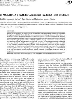 Is MGNREGA a myth for Arunachal Pradesh? Field Evidence - New Delhi ...