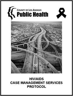 HIV/AIDS CASE MANAGEMENT SERVICES PROTOCOL