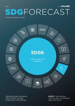 SDGFORECAST - SDG6 Clean water and sanitation