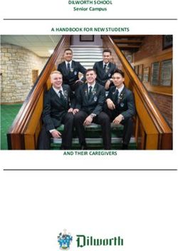 DILWORTH SCHOOL A HANDBOOK FOR NEW STUDENTS - AND THEIR CAREGIVERS - Senior Campus