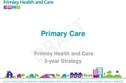 Primary Care Frimley Health and Care 5-year Strategy - NHS East Berkshire CCG