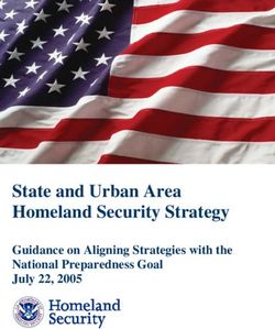 State and Urban Area Homeland Security Strategy - Guidance on Aligning Strategies with the National Preparedness Goal July 22, 2005
