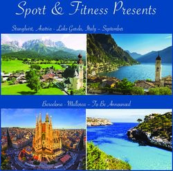 Sport & Fitness Presents - Stanglwirt, Austria - Lake Garda, Italy - September - Eldorado Country Club