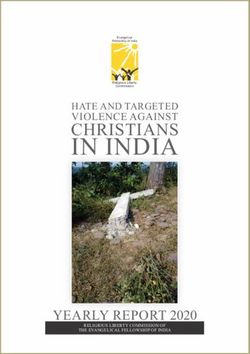 IN INDIA VIOLENCE AGAINST HATE AND TARGETED - YEARLY REPORT 2020 - Evangelical Fellowship of India
