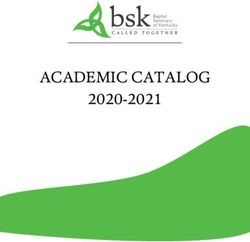ACADEMIC CATALOG 2020-2021