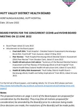 HUTT VALLEY DISTRICT HEALTH BOARD - BOARD PAPERS FOR THE CONCURRENT CCDHB and HVDHB BOARD MEETING ON 22 JUNE 2022