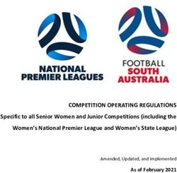 COMPETITION OPERATING REGULATIONS - Specific to all Senior Women and Junior Competitions including the Women's National Premier League and ...