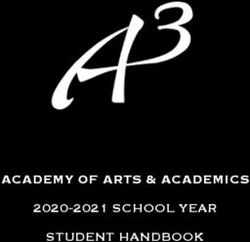 ACADEMY OF ARTS & ACADEMICS - 2020-2021 SCHOOL YEAR STUDENT HANDBOOK Type to enter text - Academy of Arts and Academics
