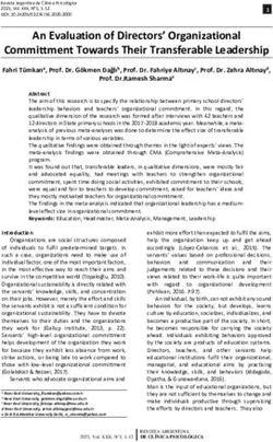 An Evaluation of Directors' Organizational Committment Towards Their Transferable Leadership - Revista Argentina de Clinica Psicologica