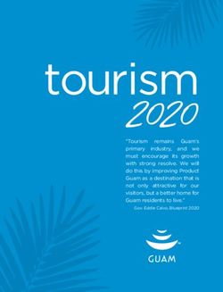 Tourism 2020 - Guam Visitors Bureau