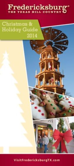 Christmas & Holiday Guide 2014 - VisitFredericksburgTX.com