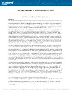 Stock Price Relation to News-Based Health Scores - Manzama