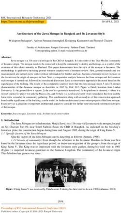 Architecture of the Jawa Mosque in Bangkok and Its Javanese Style - RSU Conference 2021