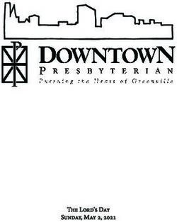 The Lord's Day Sunday, May 2, 2021 - Downtown ...