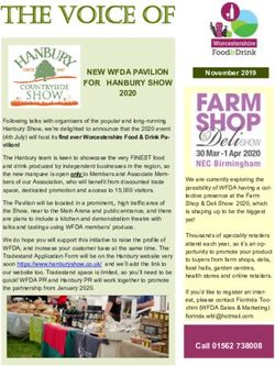 THE VOICE OF NEW WFDA PAVILION FOR HANBURY SHOW - Worcestershire Food and Drink