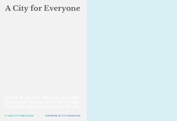 A City for Everyone - A THINK CITY PUBLICATION SUPPORTED BY CITI FOUNDATION