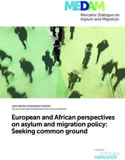 European and African perspectives on asylum and migration policy: Seeking common ground - Kiel Institute for the World