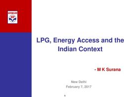 LPG, Energy Access and the Indian Context - M K Surana - WLPGA