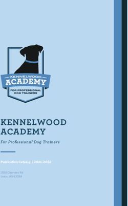 KENNELWOOD ACADEMY For Professional Dog Trainers - Publication Catalog