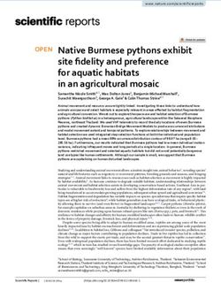 Native Burmese pythons exhibit site fidelity and preference for aquatic habitats in an agricultural mosaic - Nature