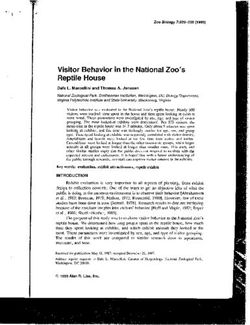 Visitor Behavior in the National Zoo's Reptile House
