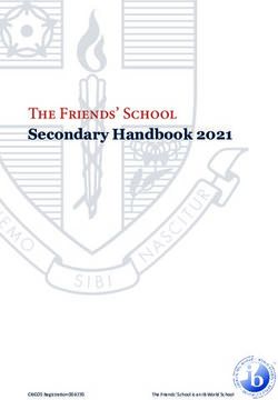 The Friends' School Secondary Handbook 2021 - CRICOS Registration 00477G The Friends' School is an IB World School