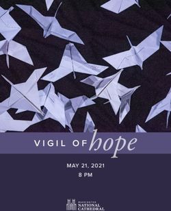 Vigil of MAY 21, 2021 8 PM - Washington National Cathedral