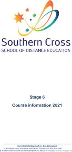 Stage 6 Course information 2021 - Southern Cross School of ...