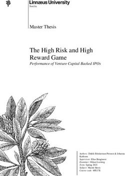 THE HIGH RISK AND HIGH REWARD GAME - PERFORMANCE OF VENTURE CAPITAL BACKED IPOS - DIVA