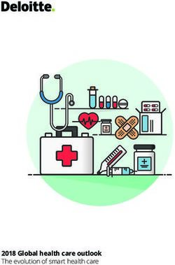 2018 Global health care outlook - The evolution of smart health care - Deloitte
