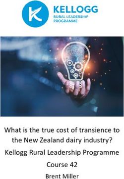 What is the true cost of transience to the New Zealand dairy industry? Kellogg Rural Leadership Programme Course 42 - Brent Miller
