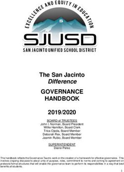 GOVERNANCE HANDBOOK The San Jacinto - Difference