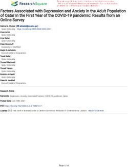 Factors Associated with Depression and Anxiety in the Adult Population of Qatar in the First Year of the COVID-19 pandemic: Results from an Online ...