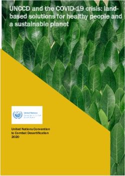 UNCCD and the COVID-19 crisis: land-based solutions for healthy people and a sustainable planet - United Nations Convention to Combat ...