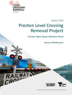 Preston Level Crossing Removal Project March Terms Of Reference