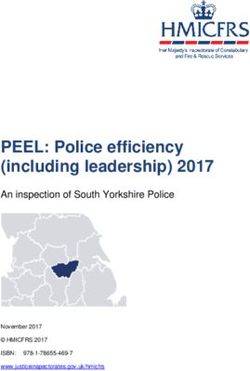 PEEL: Police efficiency (including leadership) 2017 - An inspection of South Yorkshire Police - Criminal Justice Inspectorates