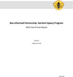 Bee Informed Partnership: Sentinel Apiary Program - 2021 End-of-Year Report