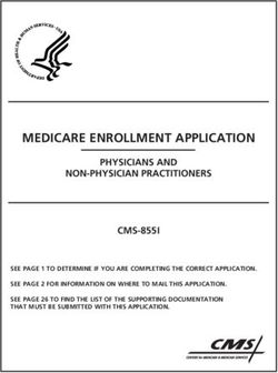 MEDICARE ENROLLMENT APPLICATION - PHYSICIANS AND NON-PHYSICIAN PRACTITIONERS CMS-855I - CMS.GOV