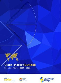 Global Market Outlook - For Solar Power / 2018 2022