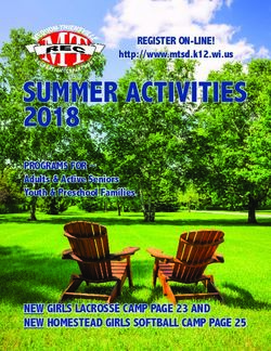 SUMMER ACTIVITIES 2018 - NEW GIRLS LACROSSE CAMP PAGE 23 AND NEW HOMESTEAD GIRLS SOFTBALL CAMP PAGE 25 - Mequon-Thiensville ...