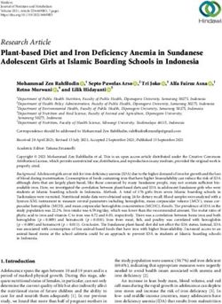 Plant-based Diet and Iron Deficiency Anemia in Sundanese Adolescent Girls at Islamic Boarding Schools in Indonesia