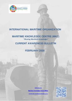 INTERNATIONAL MARITIME ORGANIZATION - MARITIME KNOWLEDGE CENTRE (MKC) CURRENT AWARENESS BULLETIN FEBRUARY 2020 "Sharing Maritime Knowledge" ...